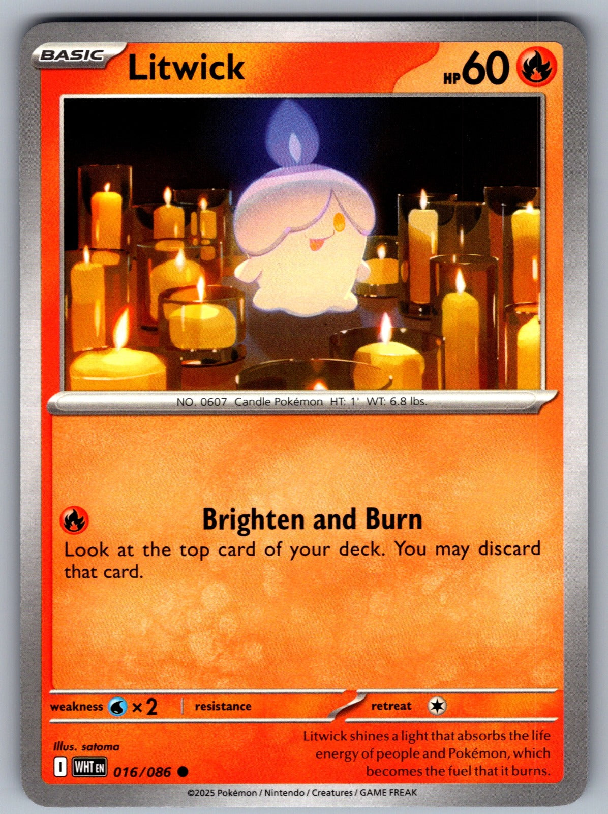 Litwick Common SV: White Flare 016/086 NM 2025