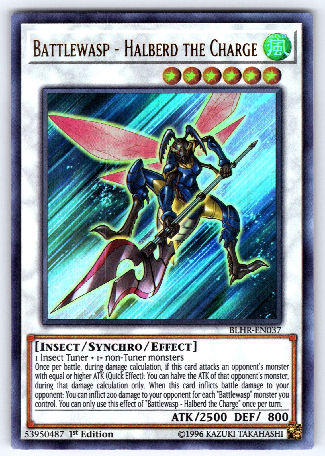 Battlewasp - Halberd the Charge 1st Edition Ultra Rare Battles of Legend: Hero's