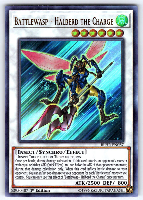 Battlewasp - Halberd the Charge 1st Edition Ultra Rare Battles of Legend: Hero's