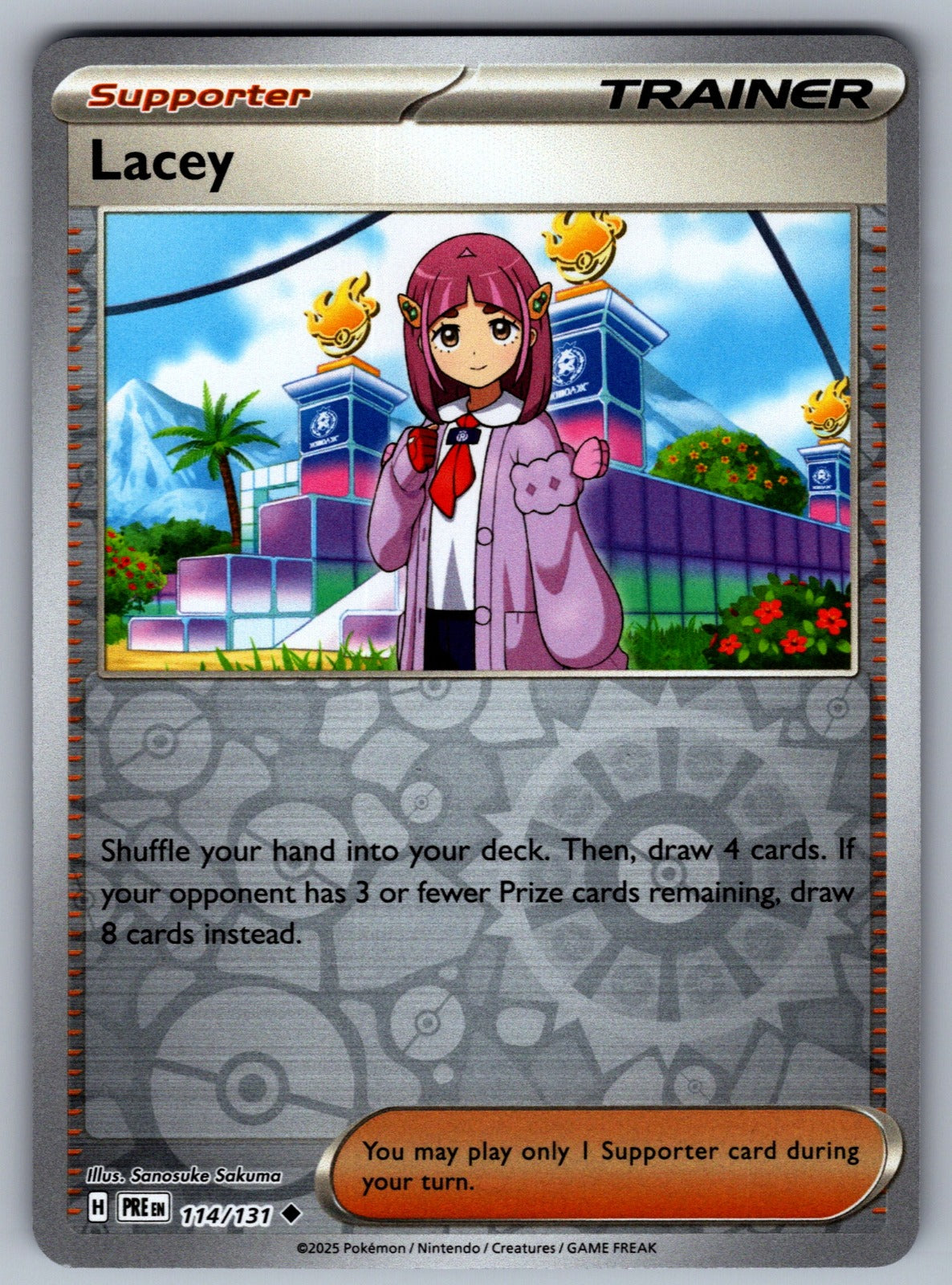 Lacey - Reverse Holo Uncommon SV: Prismatic Evolutions 114/131 NM 2025