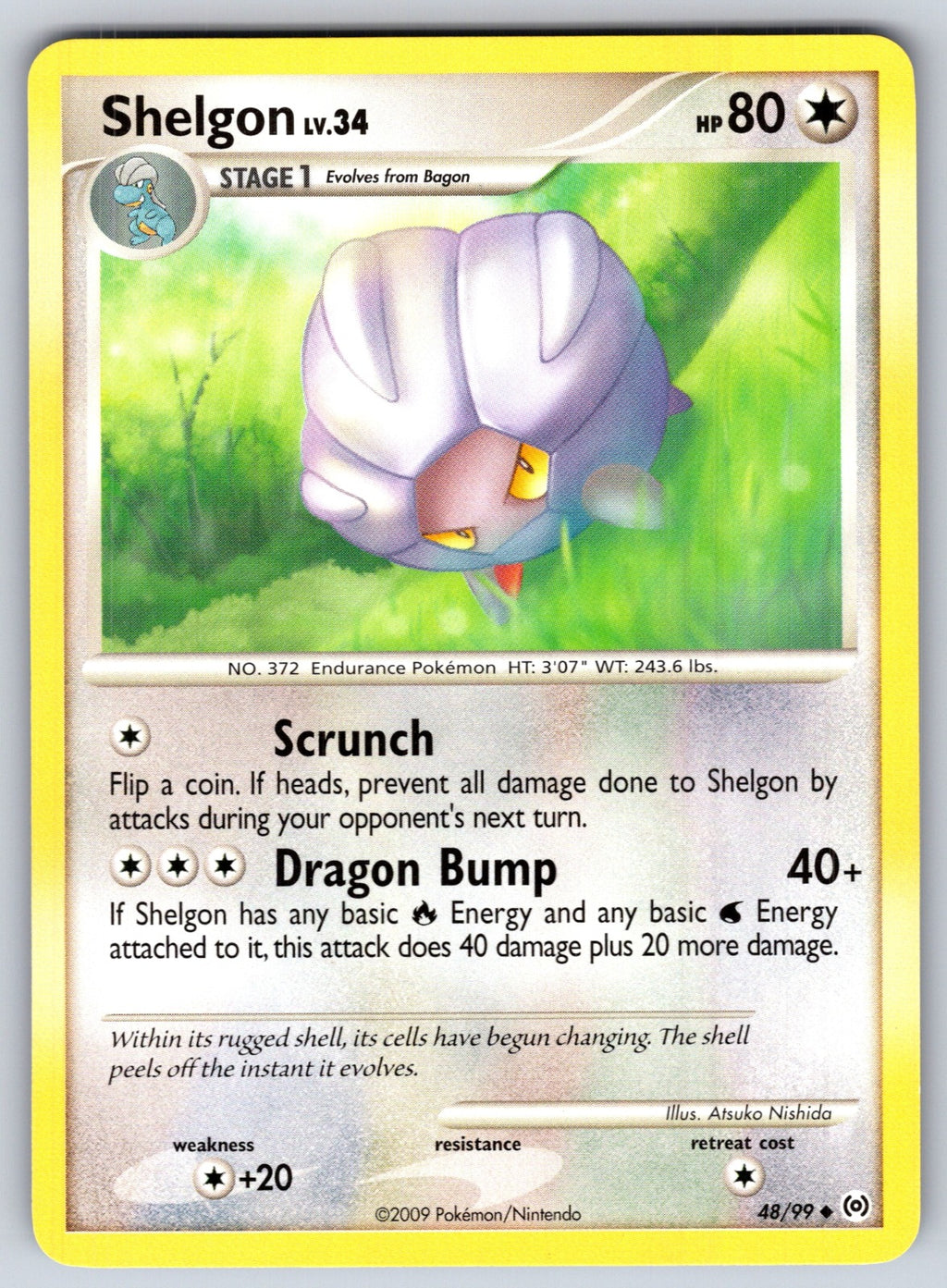 Shelgon Uncommon Arceus 48/99 LP 2009