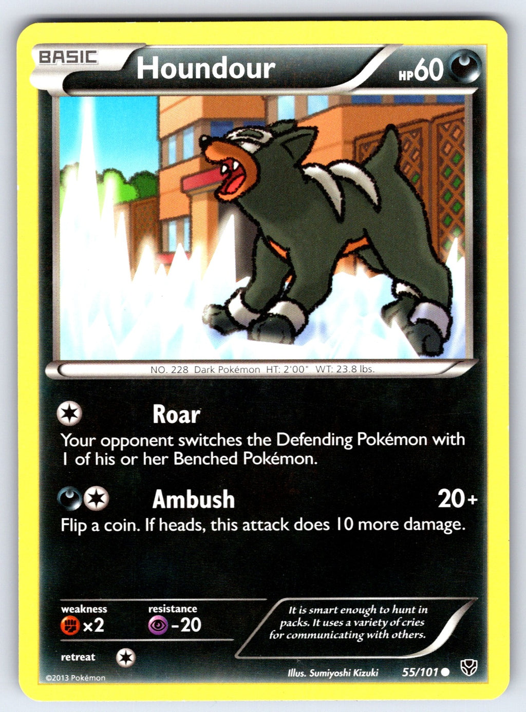 Houndour Common Plasma Blast 55/101 LP 2013