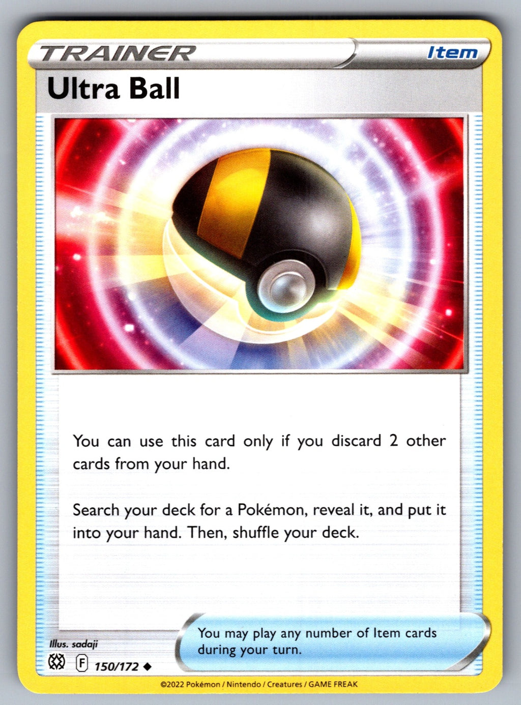 Ultra Ball Uncommon SWSH09: Brilliant Stars 150/172 NM 2022