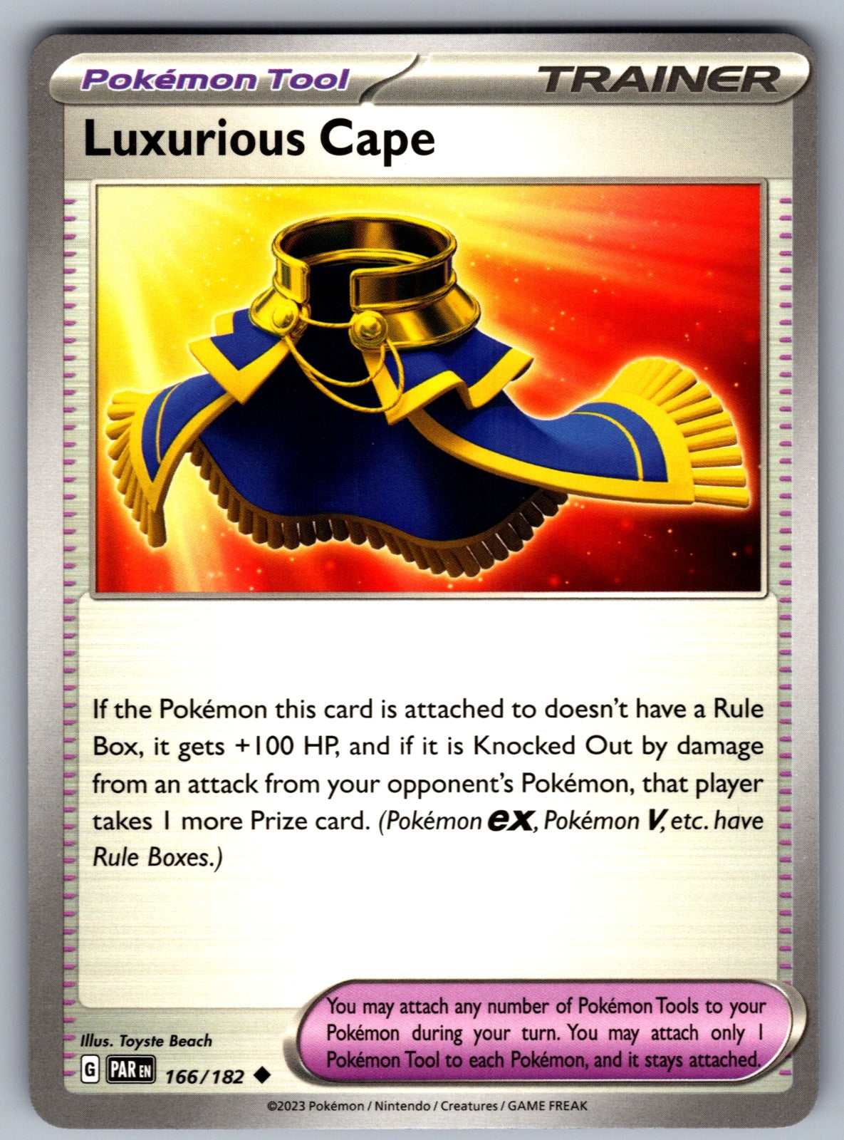 Luxurious Cape Uncommon SV04: Paradox Rift 166/182 NM 2023