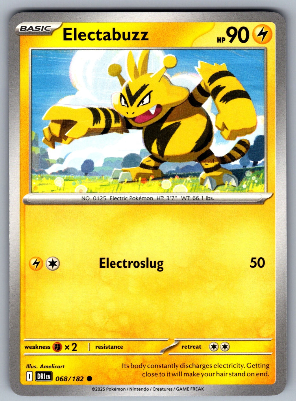 Electabuzz Common SV10: Destined Rivals 068/182 NM 2025