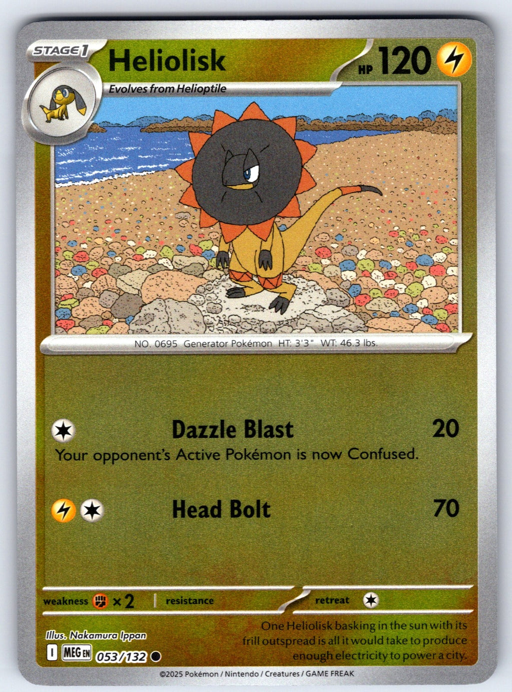 Heliolisk Reverse Holo Common ME01: Mega Evolution 053/132 NM 2025