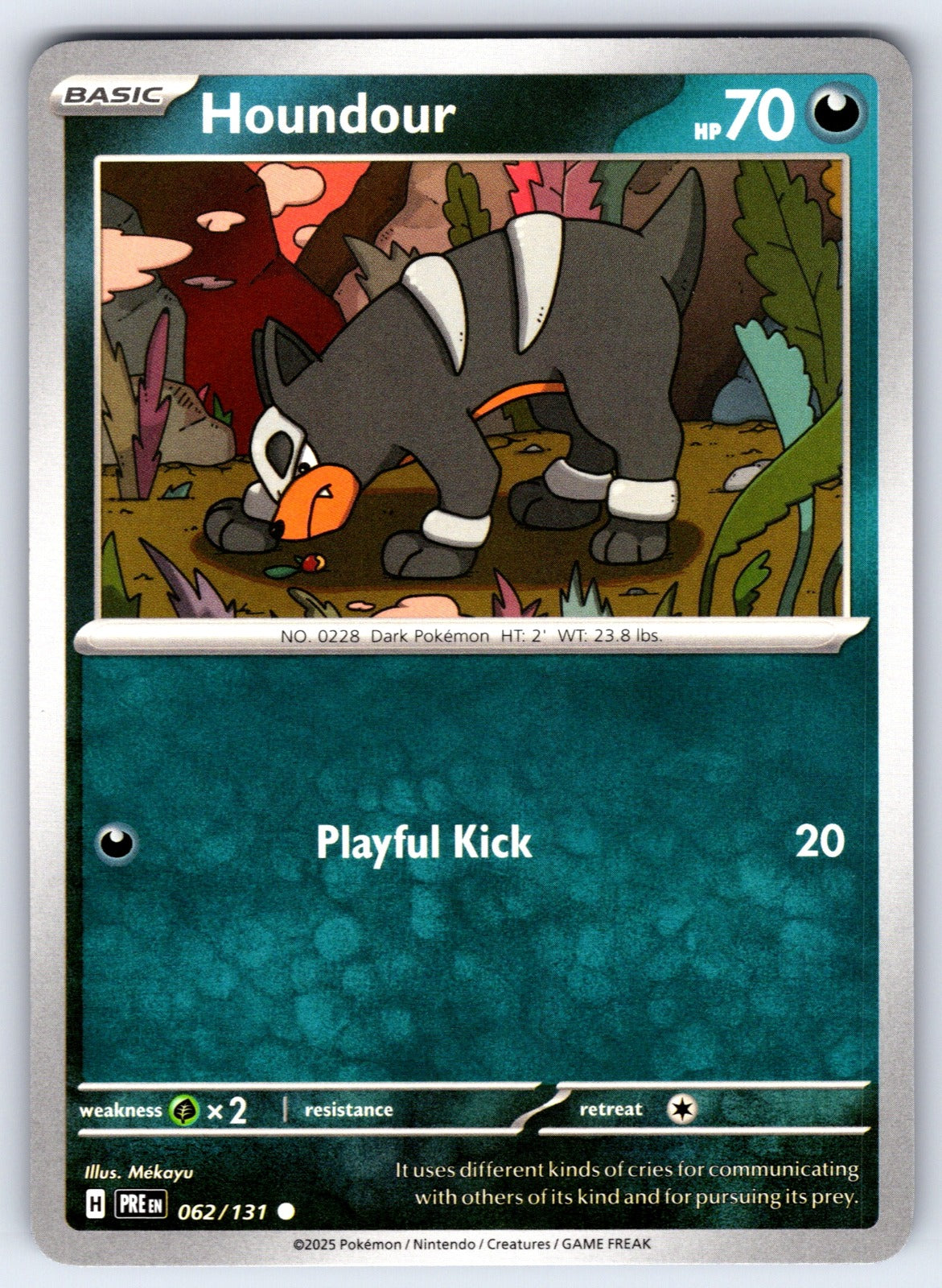 Houndour Common SV: Prismatic Evolutions 062/131 NM 2025
