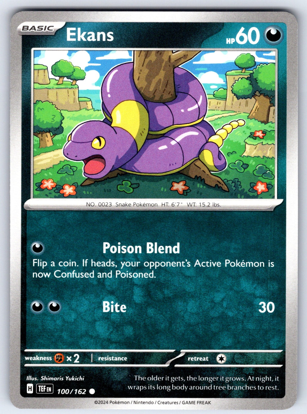 Ekans Common SV05: Temporal Forces 100/162 LP 2024