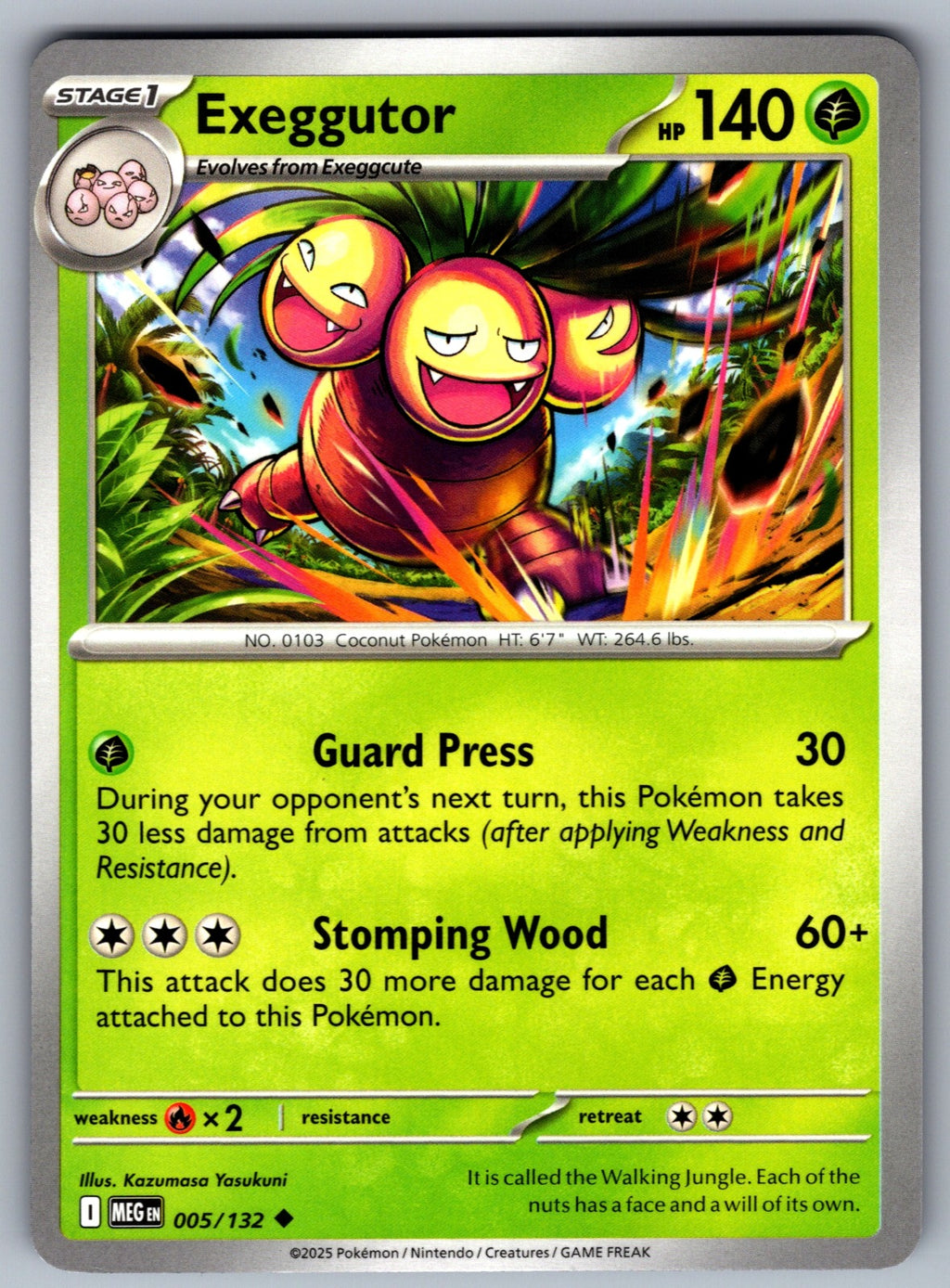 Exeggutor Uncommon ME01: Mega Evolution 005/132 NM 2025
