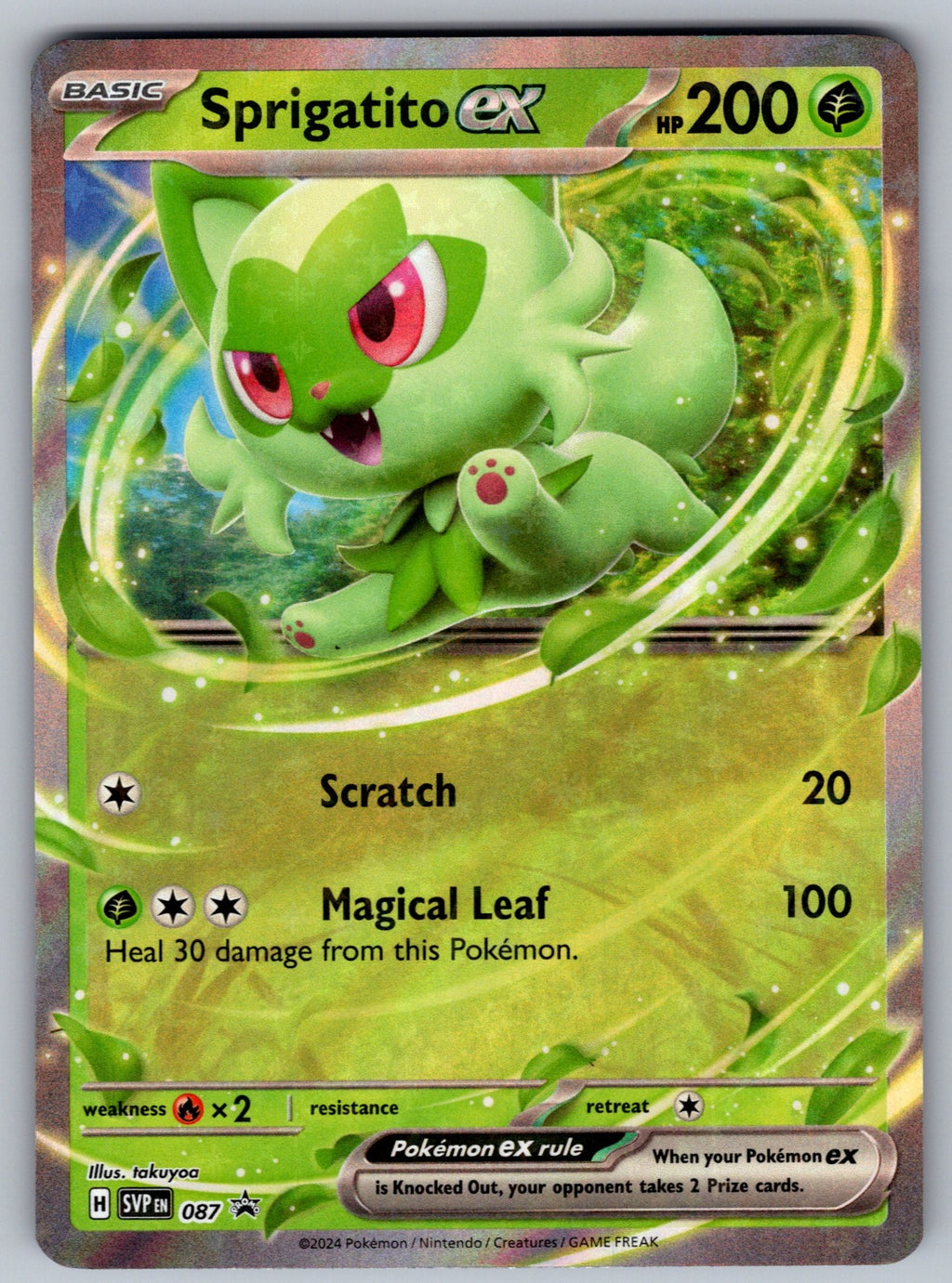 Sprigatito ex Holo Promo SV: Scarlet & Violet Promo Cards 087 NM 2023