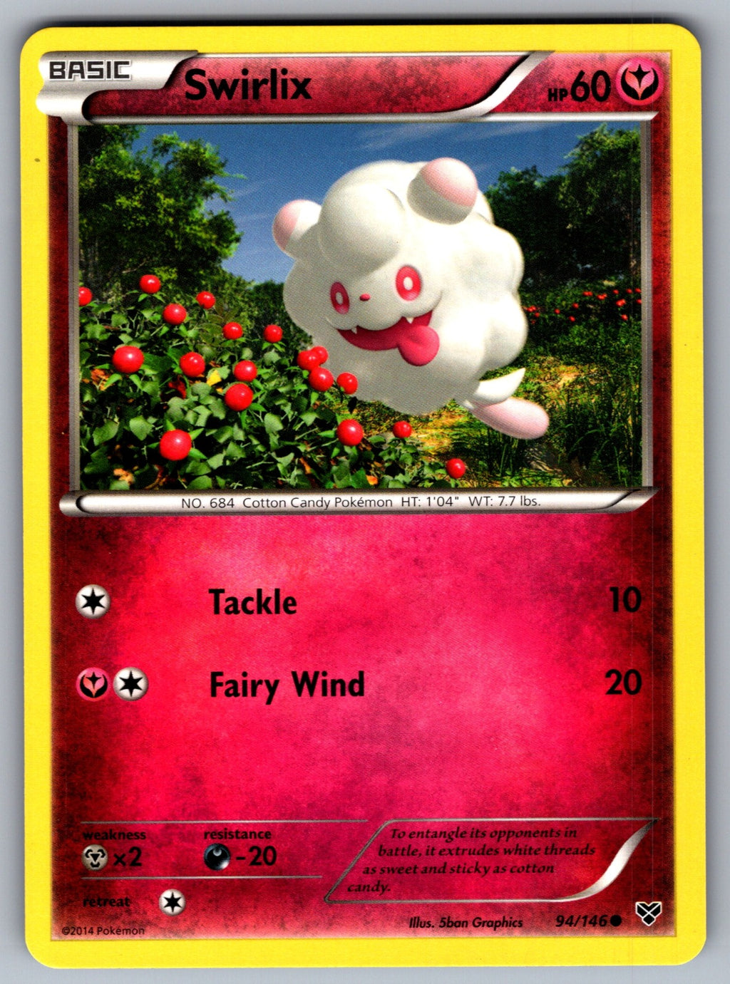 Swirlix Common XY Base Set 94/146 LP 2014