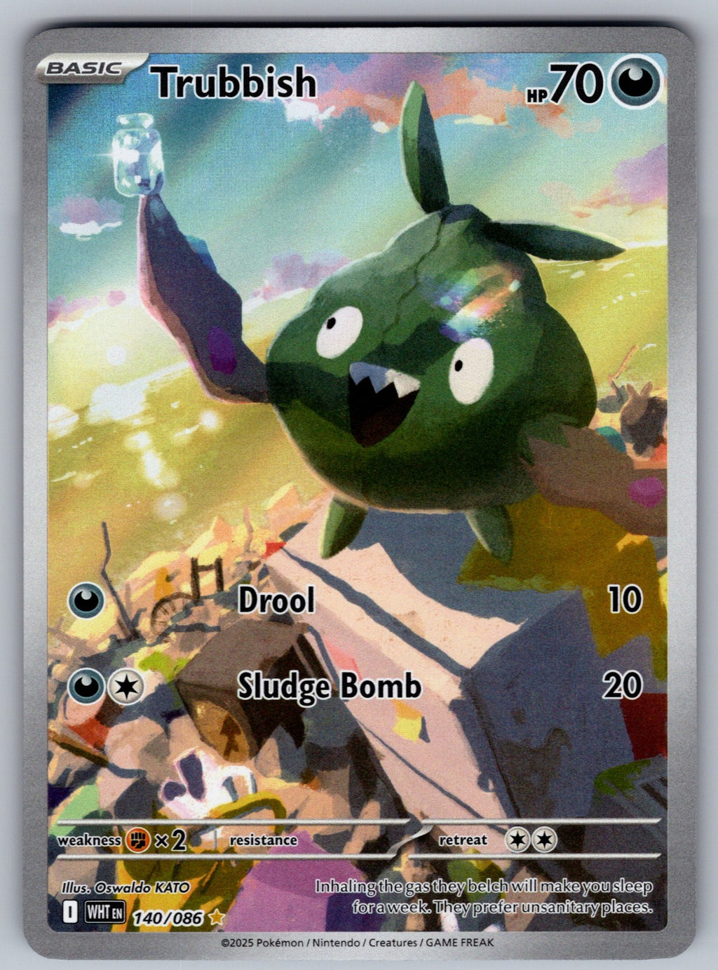 Trubbish Holo Illustration Rare SV: White Flare 140/086 NM 2025