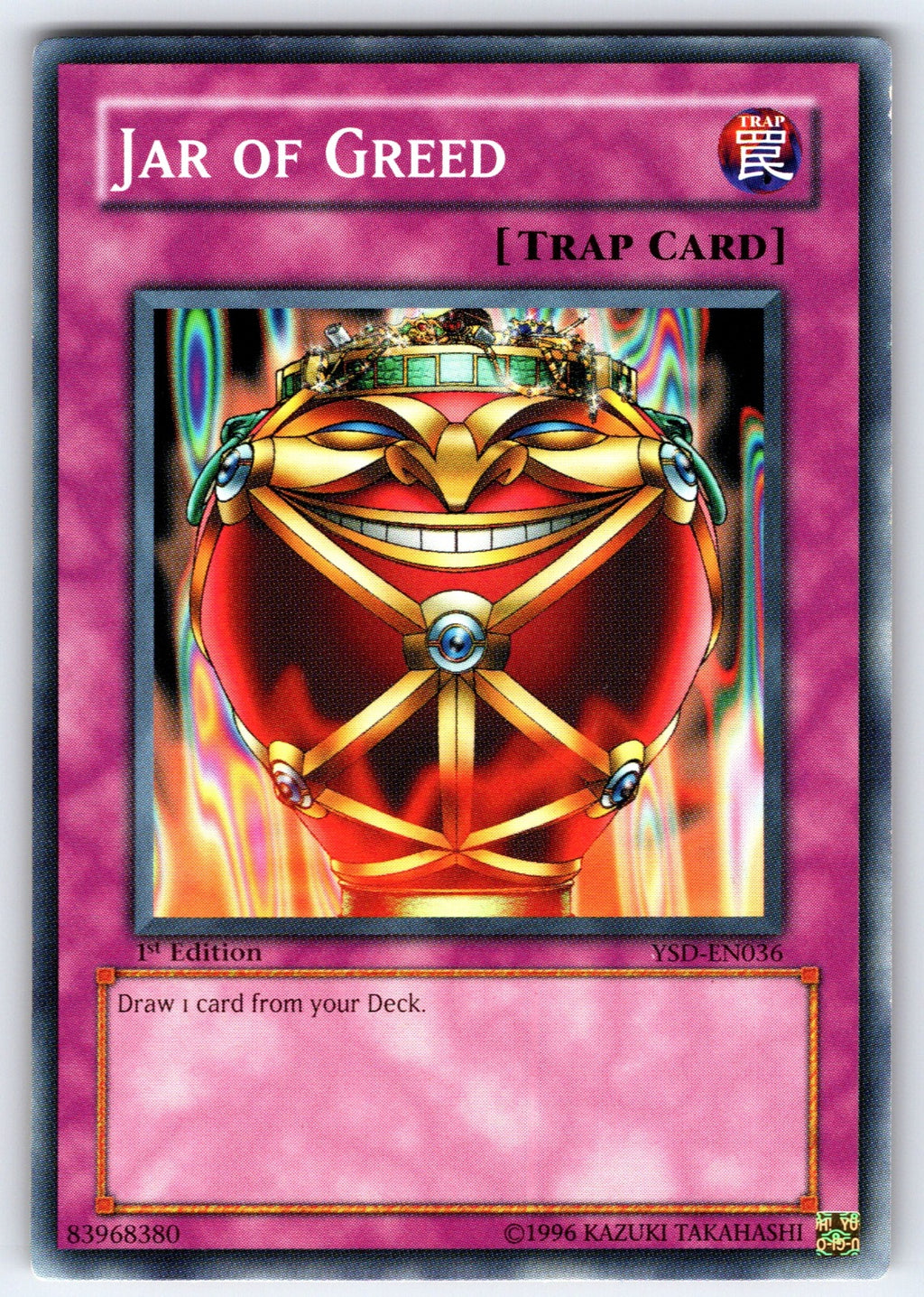 Jar of Greed 1st Edition Common Starter Deck 2006 YSD-EN036 LP 2006