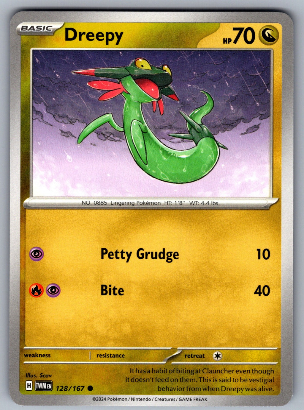 Dreepy Common SV06: Twilight Masquerade 128/167 NM 2024