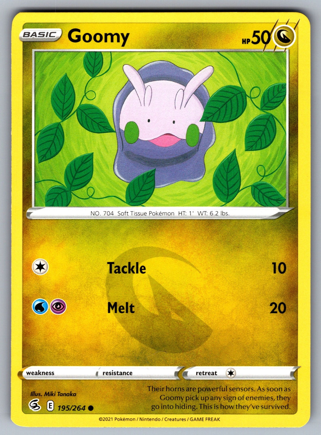 Goomy Common SWSH08: Fusion Strike 195/264 NM 2021