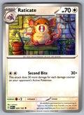 Raticate Uncommon SV: Scarlet & Violet 151 020/165 NM 2023