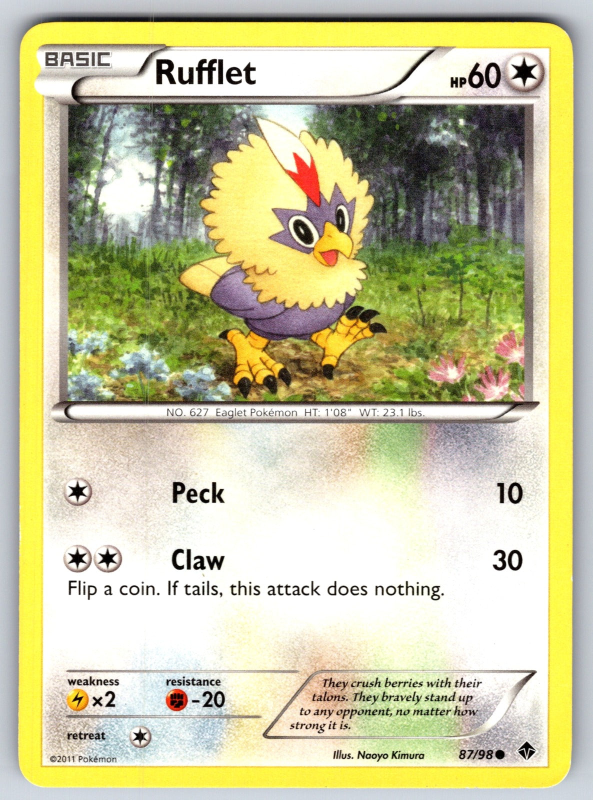 Rufflet (87) Uncommon Emerging Powers 87/98 LP 2011