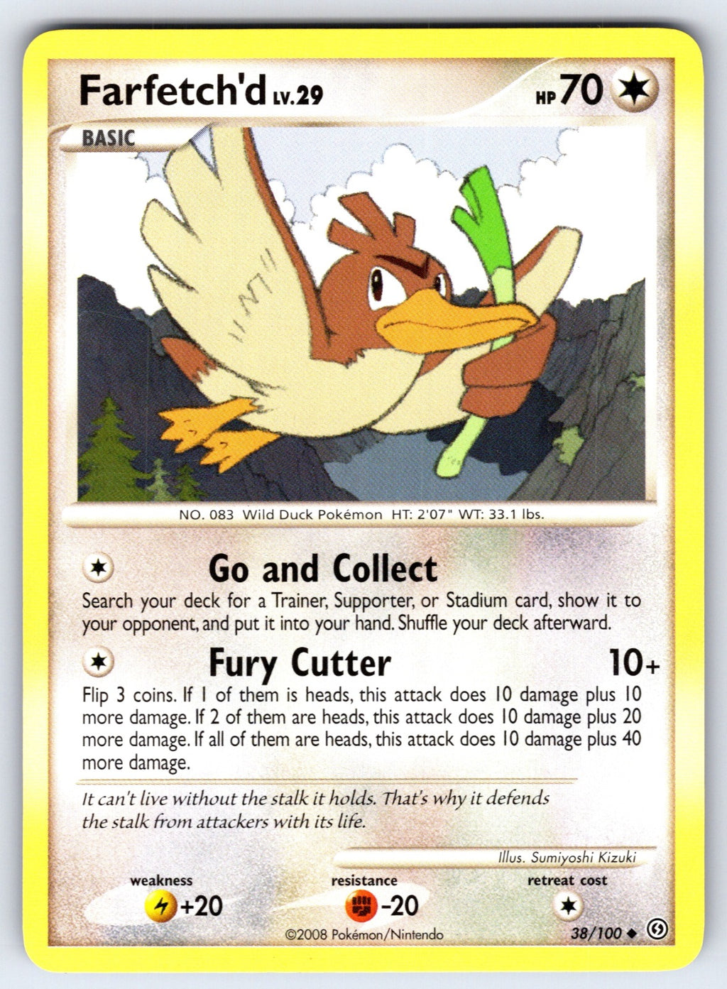 Farfetch'd Uncommon Stormfront 38/100 LP 2008