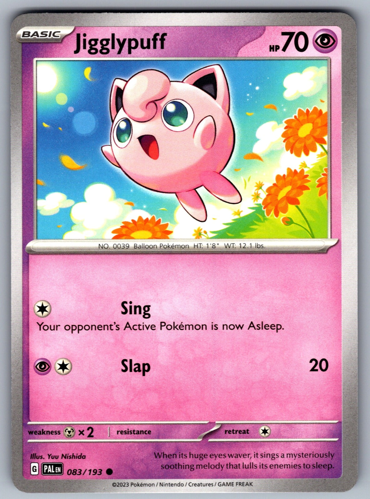 Jigglypuff Common SV02: Paldea Evolved 083/193 NM 2023
