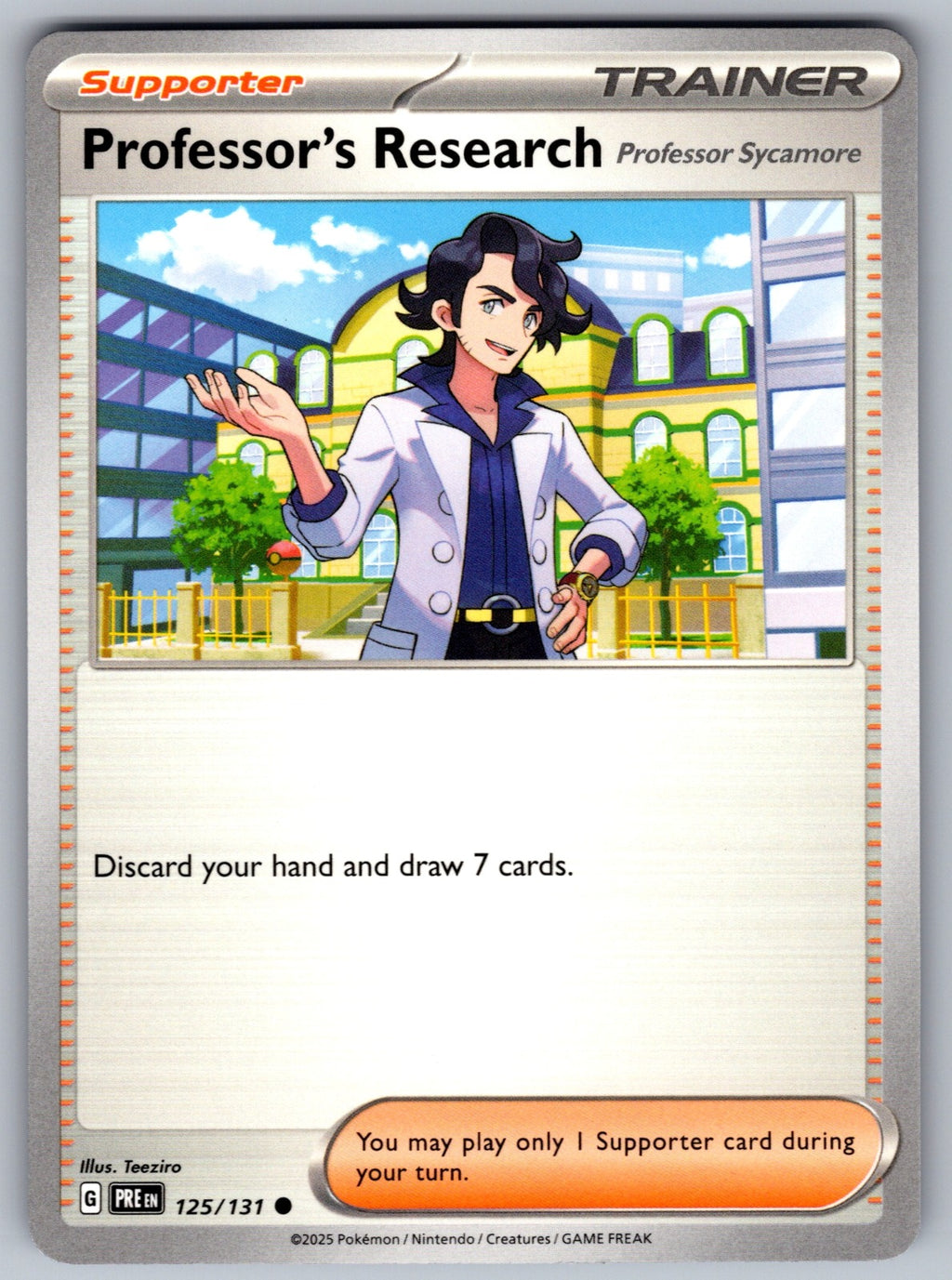 Professor's Research [Professor Sycamore] Common SV: Prismatic Evolutions 125/13
