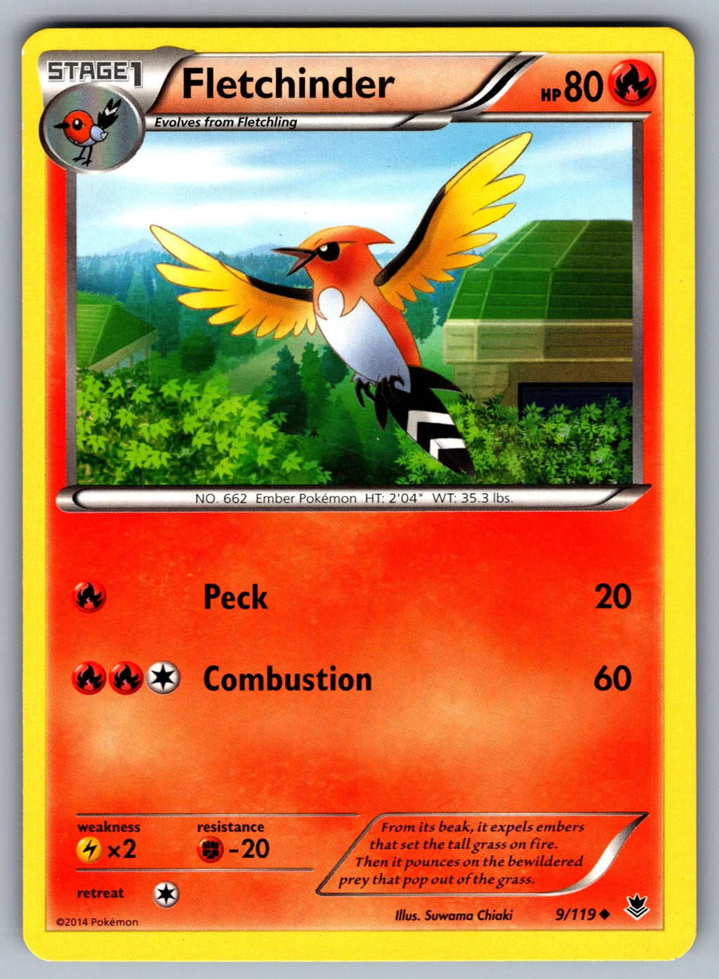 Fletchinder Uncommon XY - Phantom Forces 9/119 LP 2014