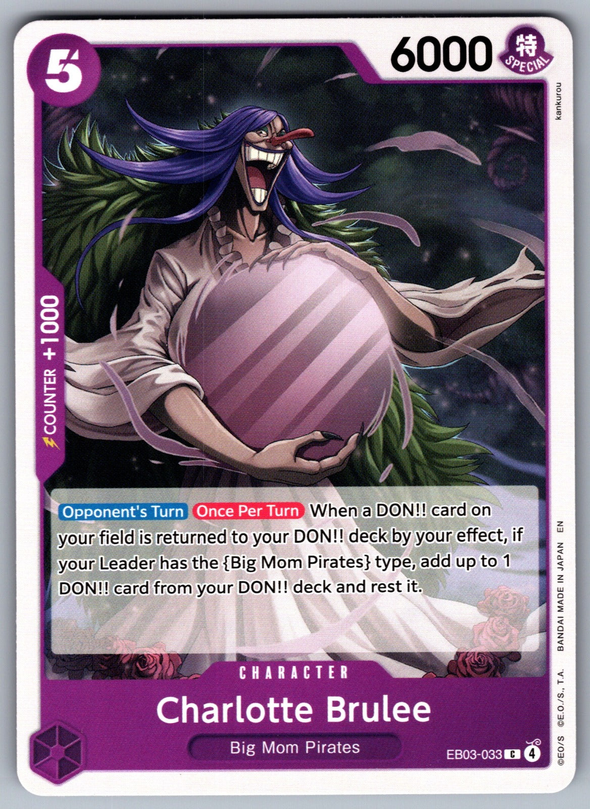 Charlotte Brulee C Extra Booster: One Piece Heroines Edition EB03-033 NM 2026