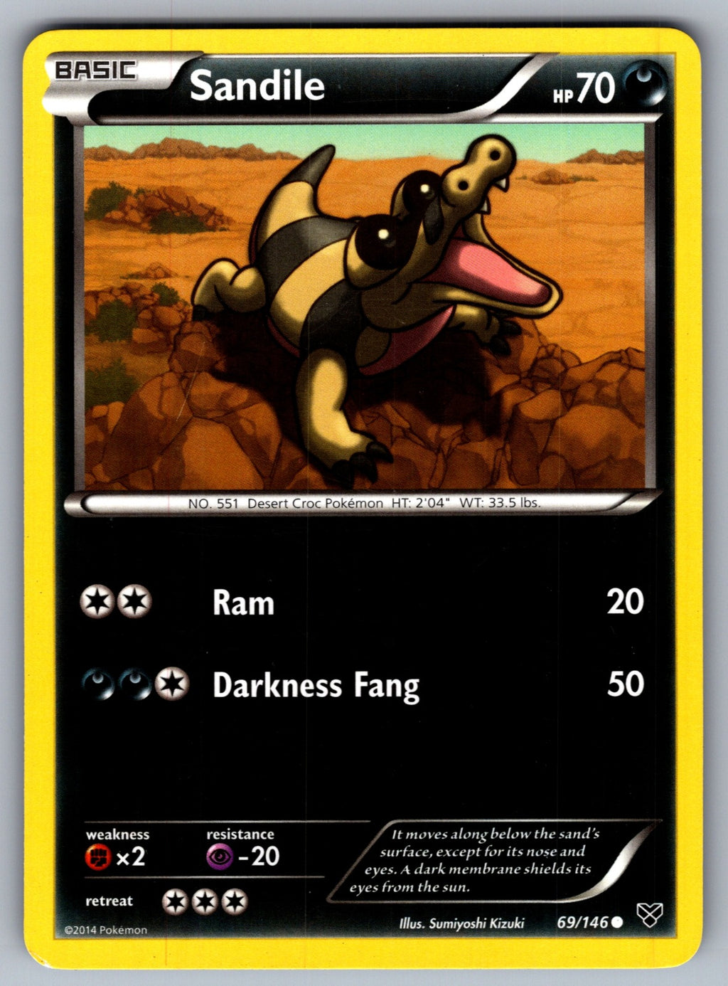 Sandile Common XY Base Set 69/146 LP 2014