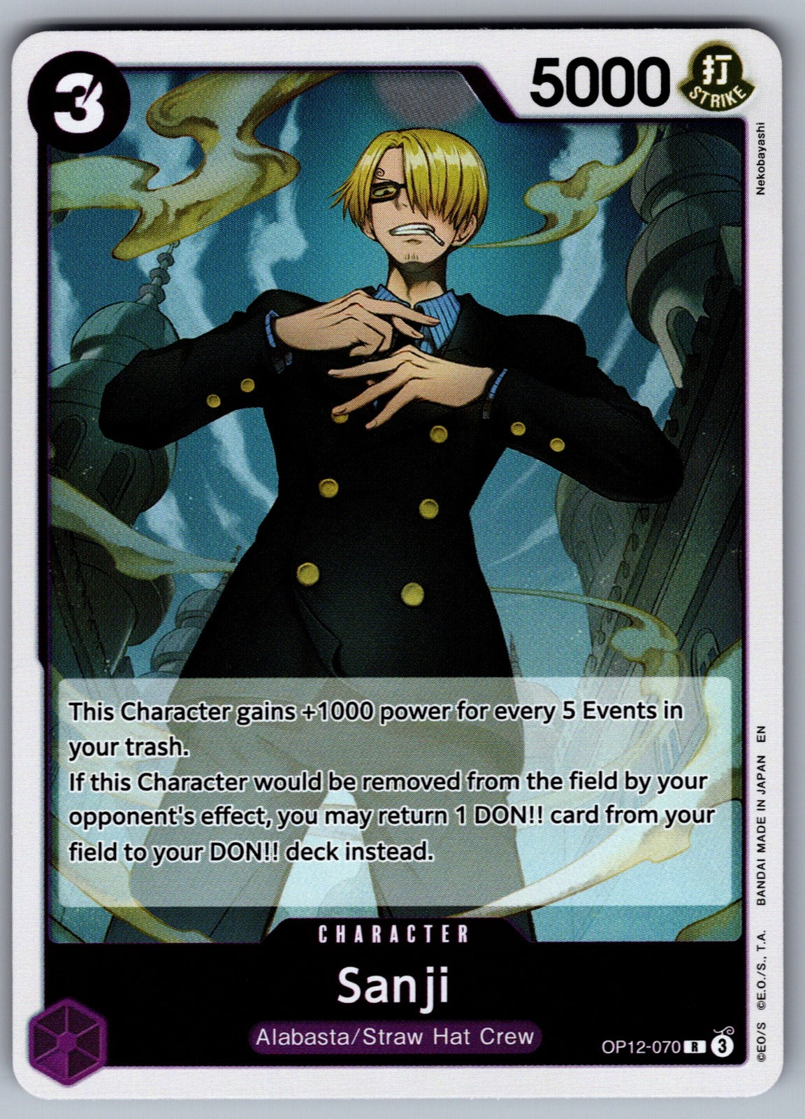 Sanji (070) Foil R Legacy of the Master OP12-070 NM 2025