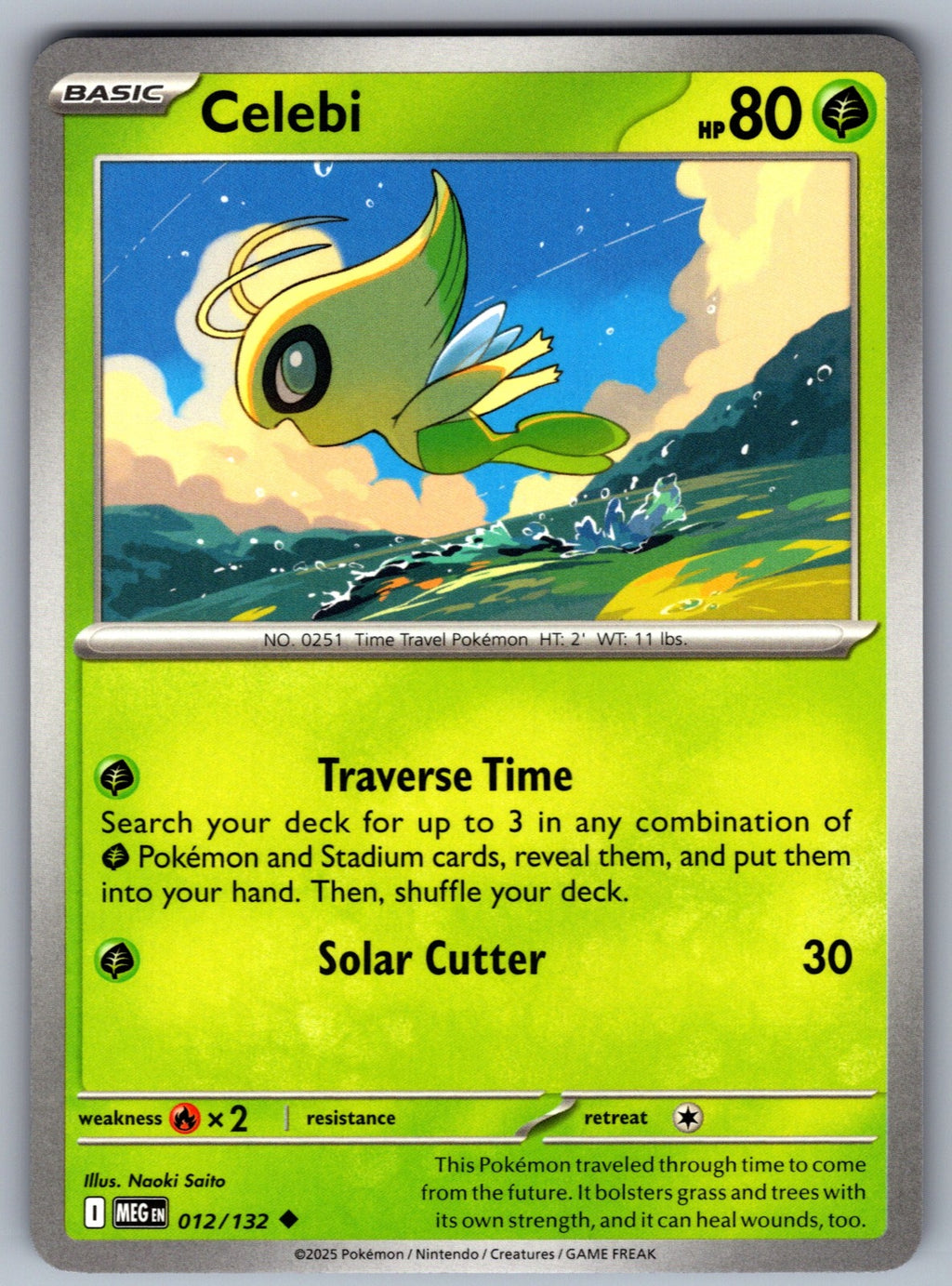 Celebi Uncommon ME01: Mega Evolution 012/132 NM 2025