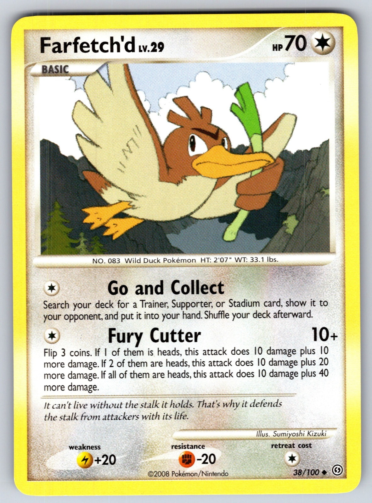 Farfetch'd Uncommon Stormfront 38/100 LP 2008