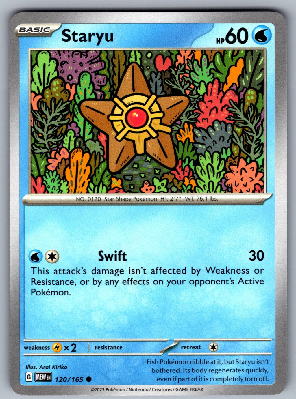 Staryu Common SV: Scarlet & Violet 151 120/165 NM 2023