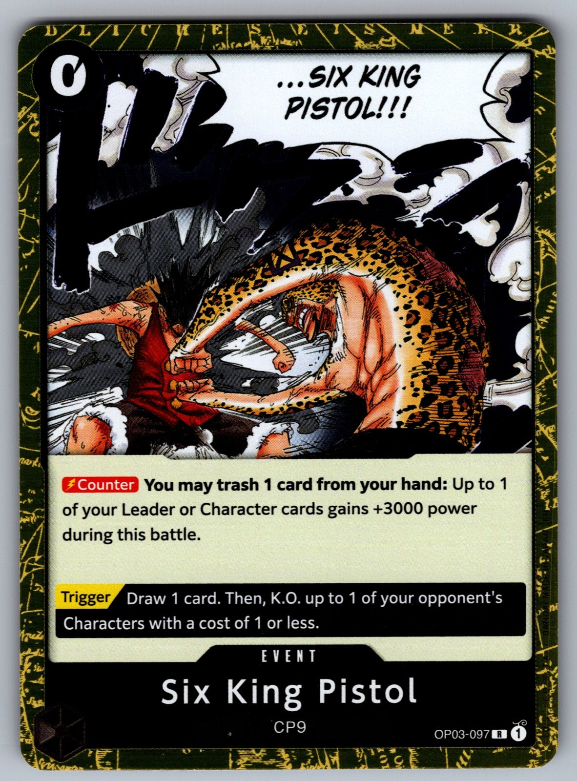 Six King Pistol Foil R Pillars of Strength OP03-097 NM 2023