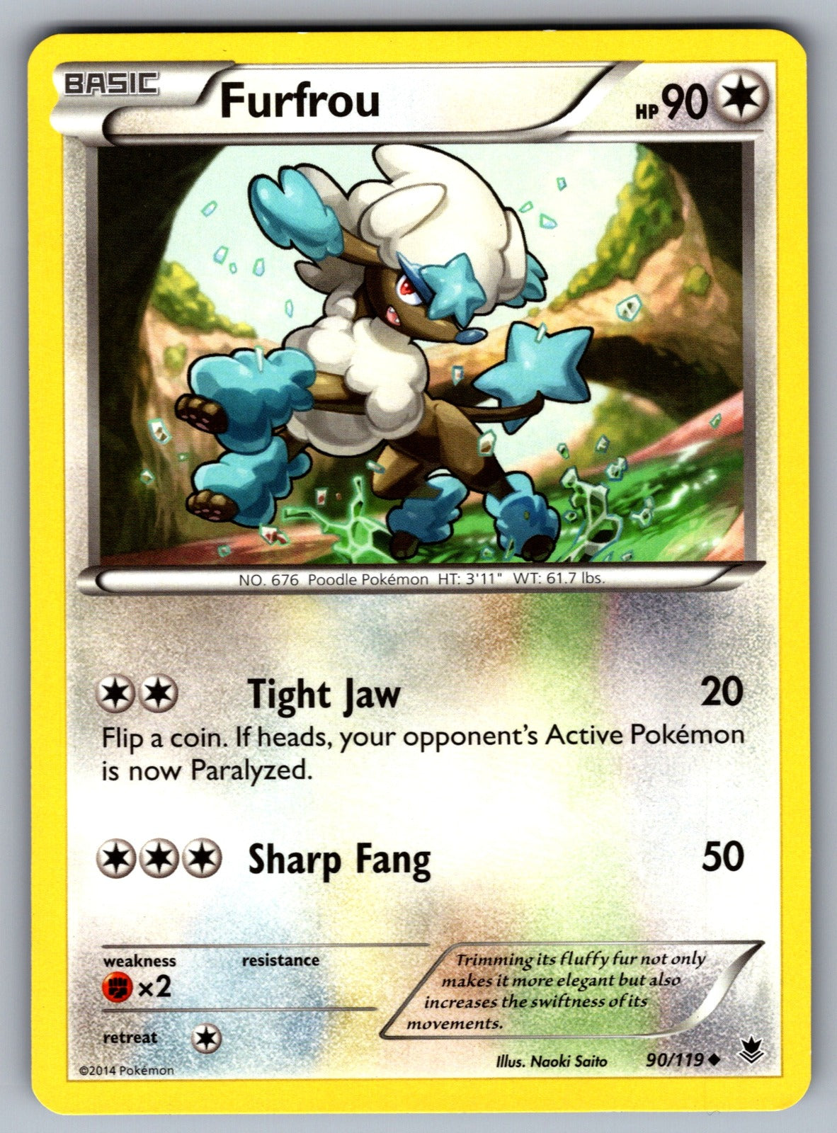 Furfrou Uncommon XY - Phantom Forces 90/119 LP 2014