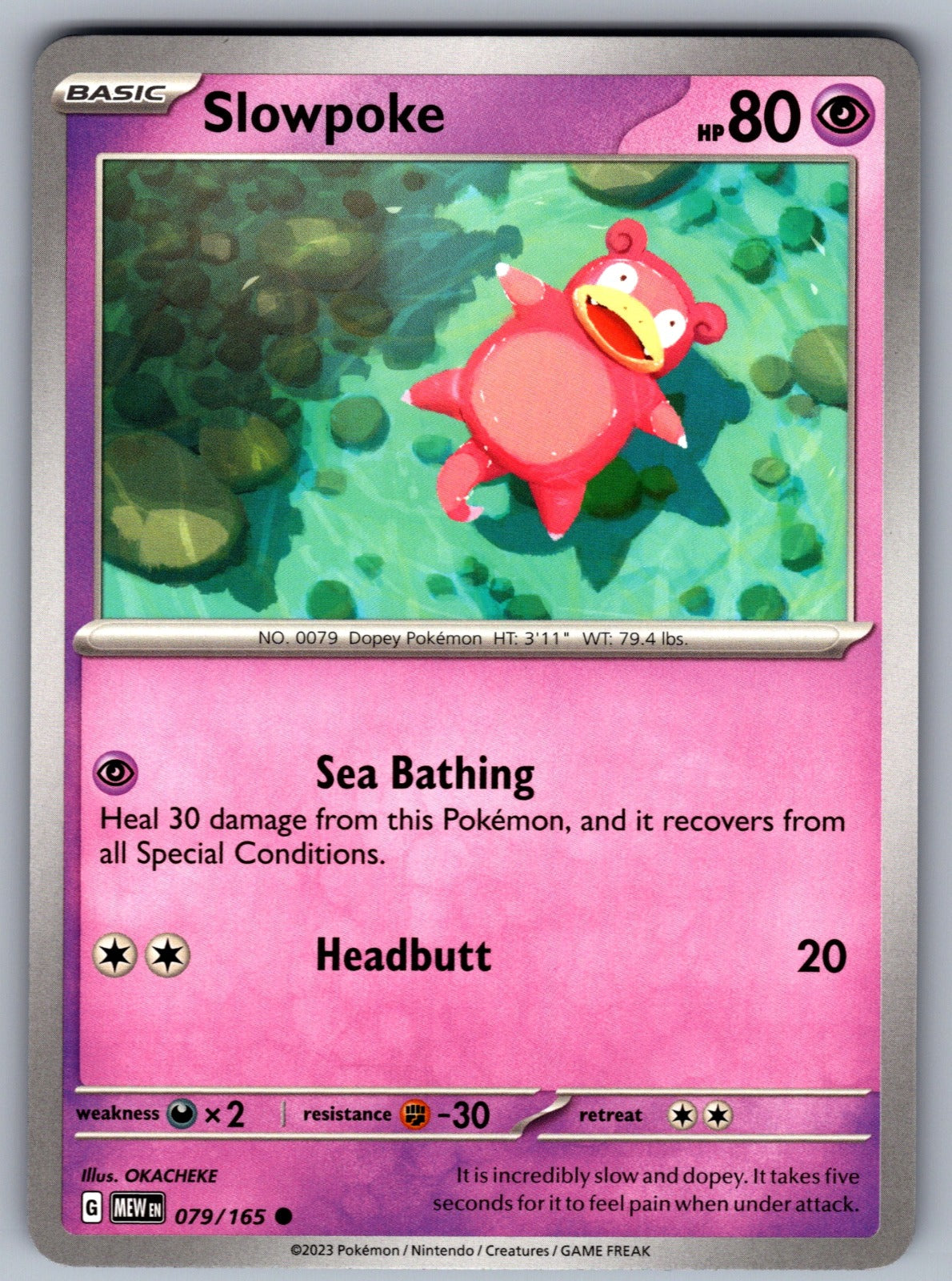 Slowpoke Common SV: Scarlet & Violet 151 079/165 NM 2023