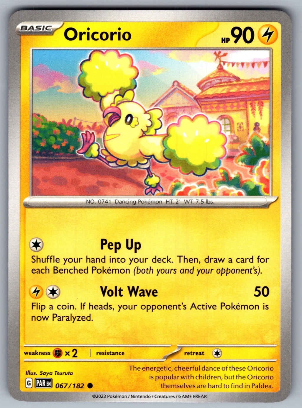 Oricorio Common SV04: Paradox Rift 067/182 NM 2023