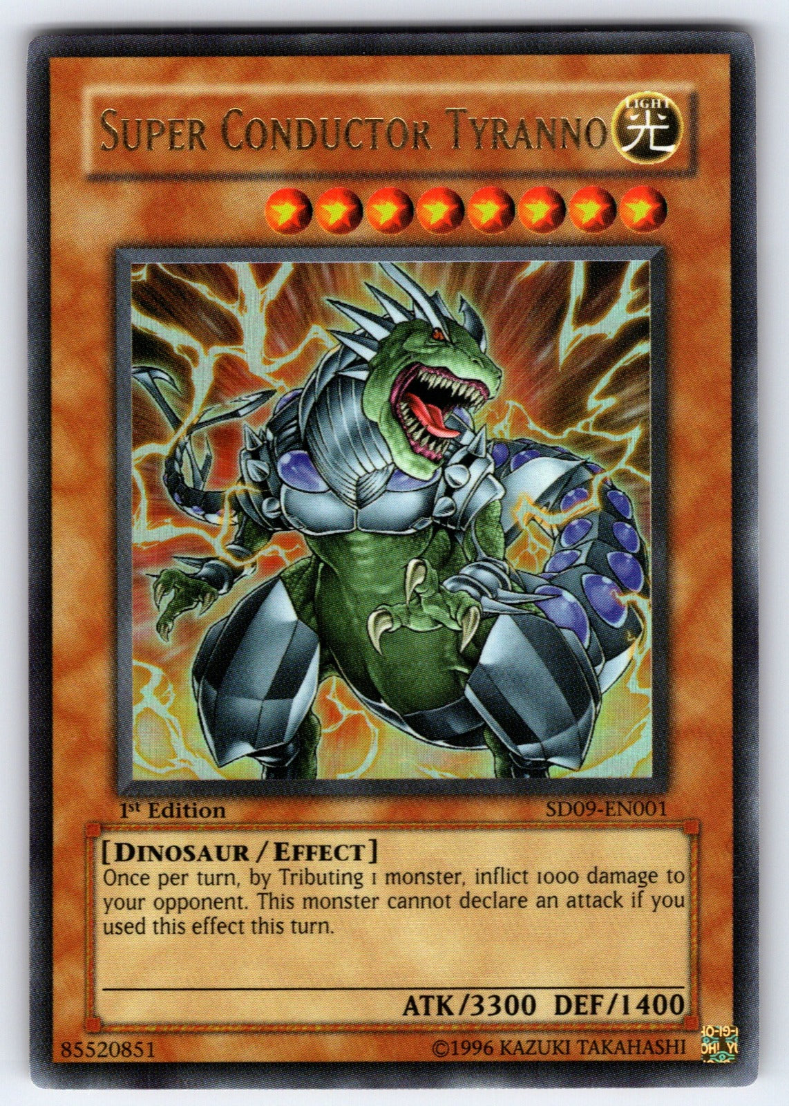 Super Conductor Tyranno 1st Edition Ultra Rare Structure Deck: Dinosaur's Rage S