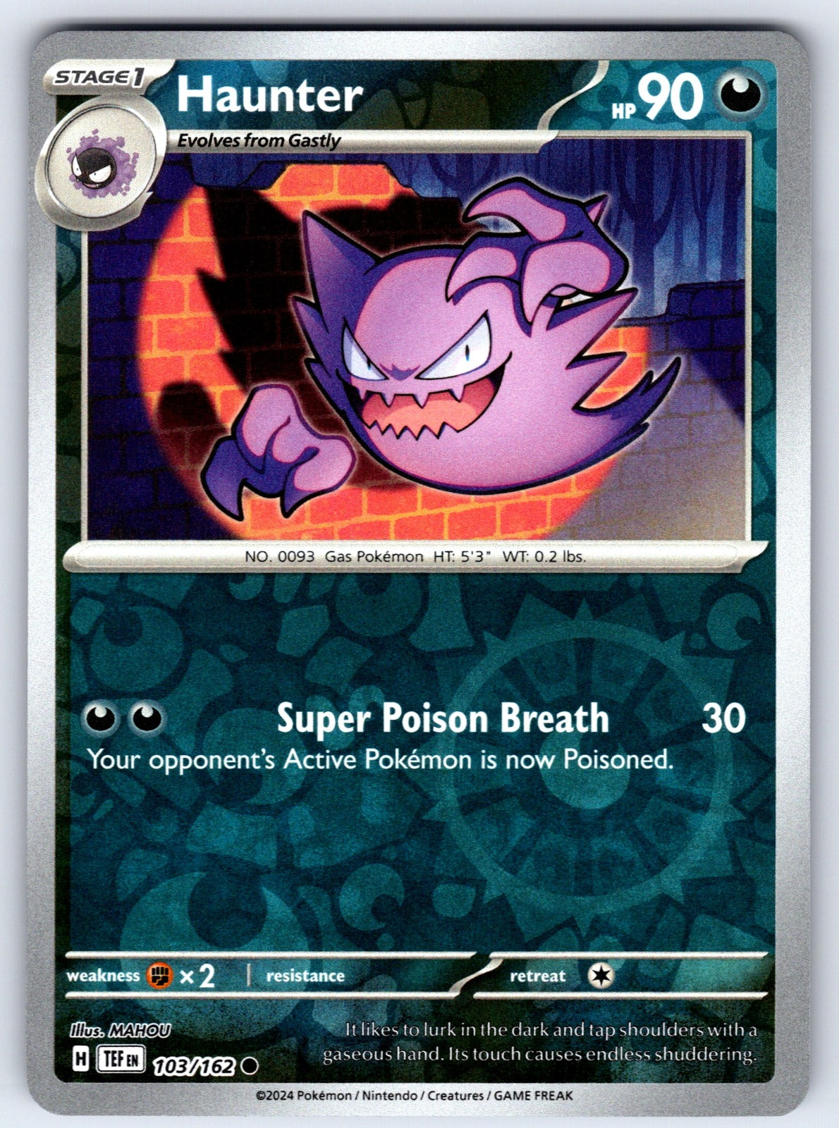 Haunter Common Trick or Trade BOOster Bundle 2024 103/162 NM 2024