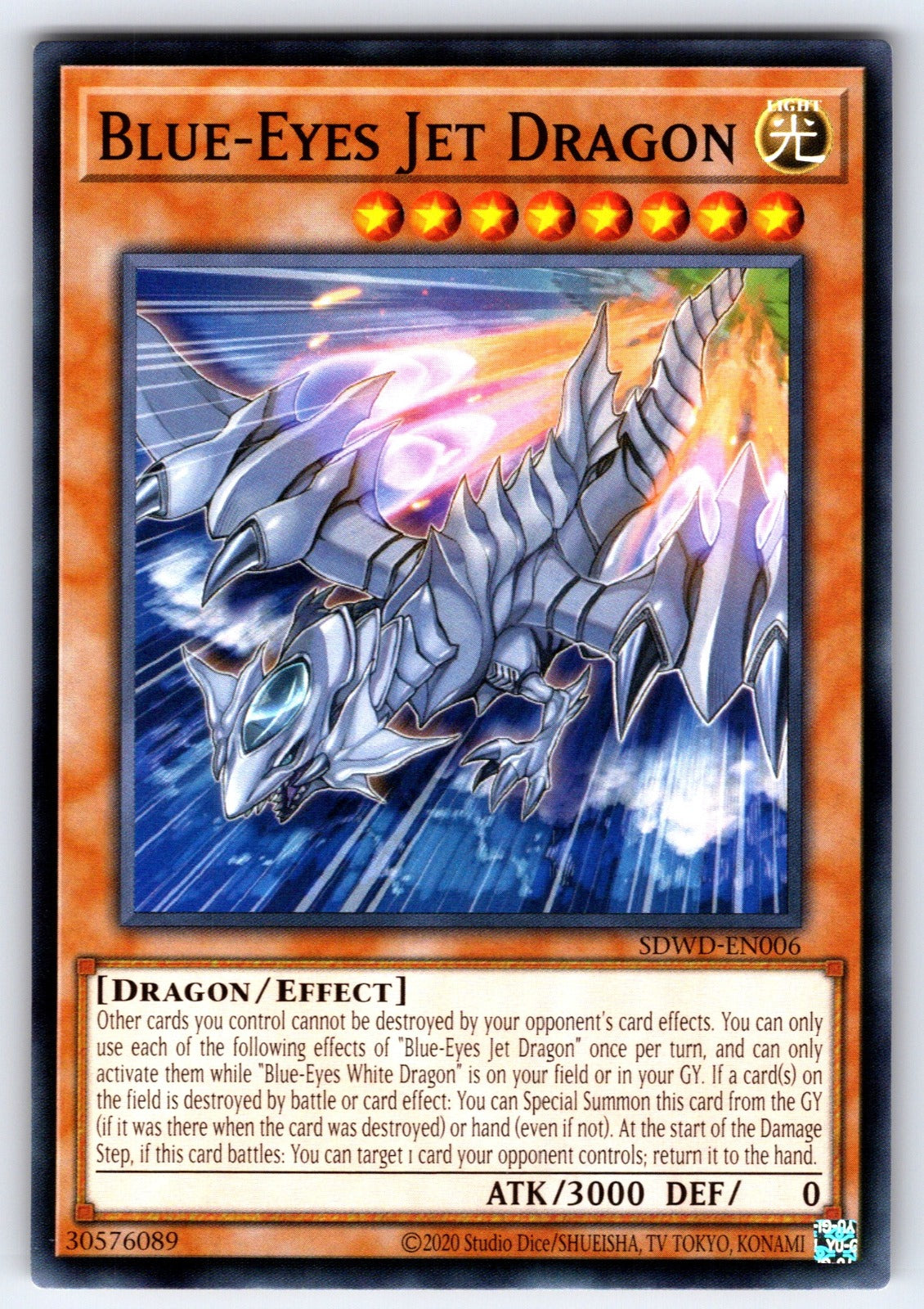 Blue-Eyes Jet Dragon Unlimited Common Structure Deck: Blue-Eyes White Destiny SD