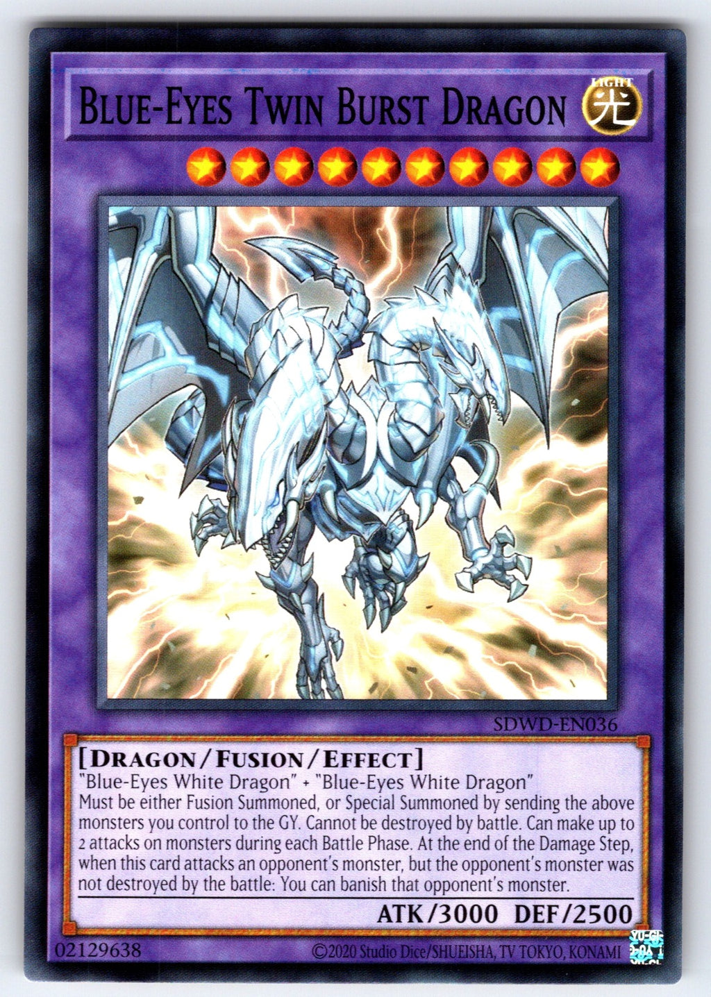 Blue-Eyes Twin Burst Dragon Unlimited Common Structure Deck: Blue-Eyes White Des