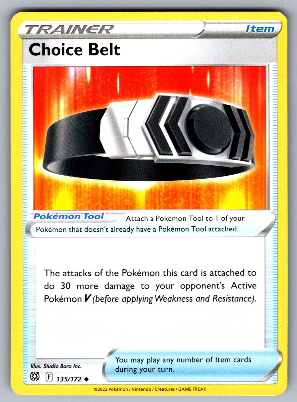 Choice Belt Uncommon SWSH09: Brilliant Stars 135/172 NM 2022