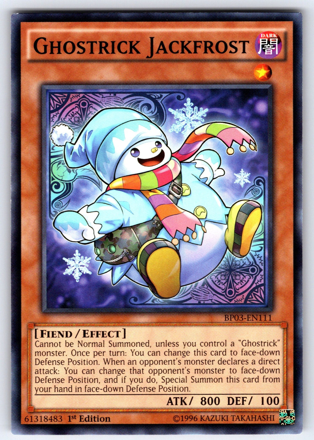 Ghostrick Jackfrost 1st Edition Common Battle Pack 3: Monster League BP03-EN111 