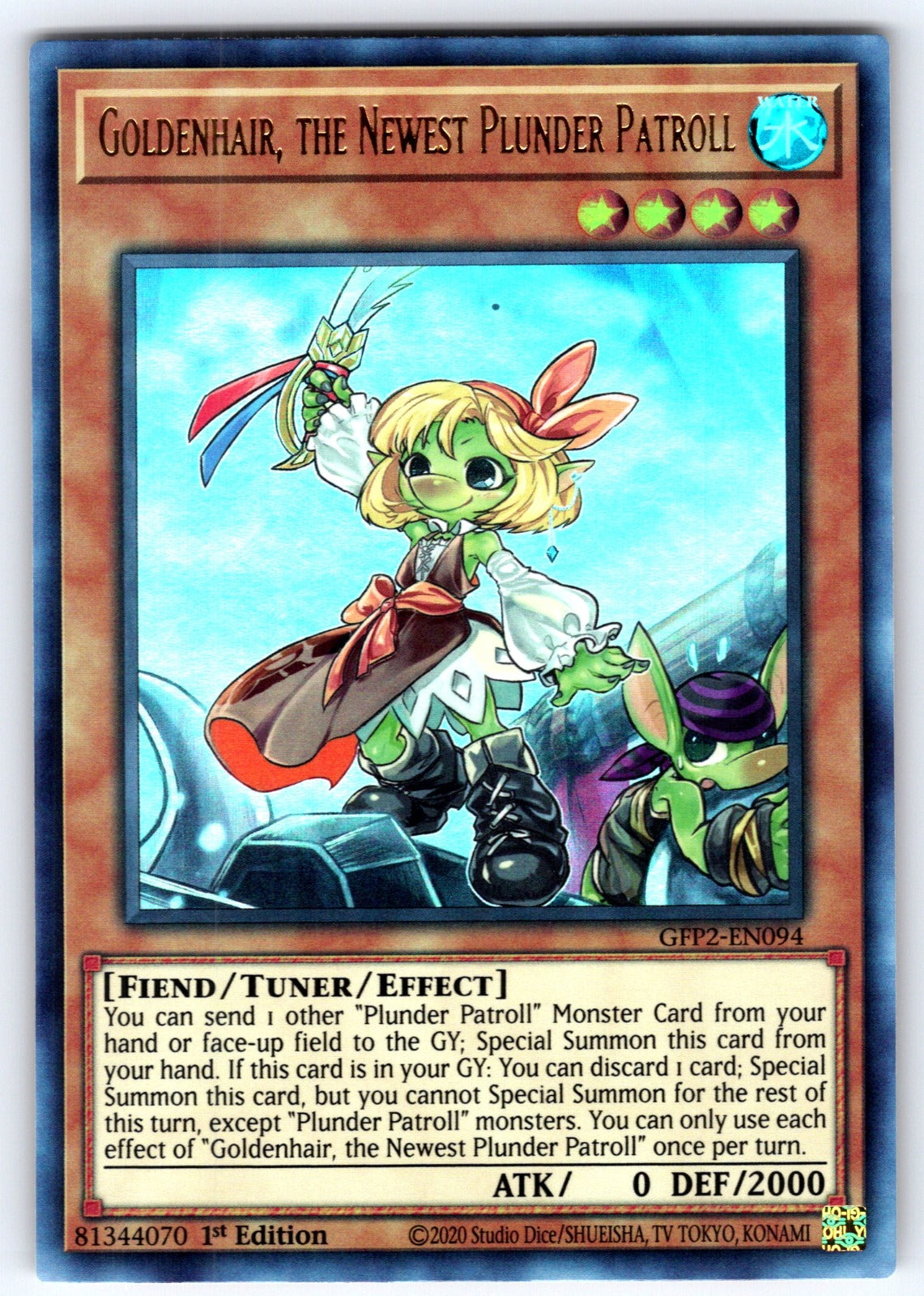 Goldenhair, the Newest Plunder Patroll 1st Edition Ultra Rare Ghosts From the Pa