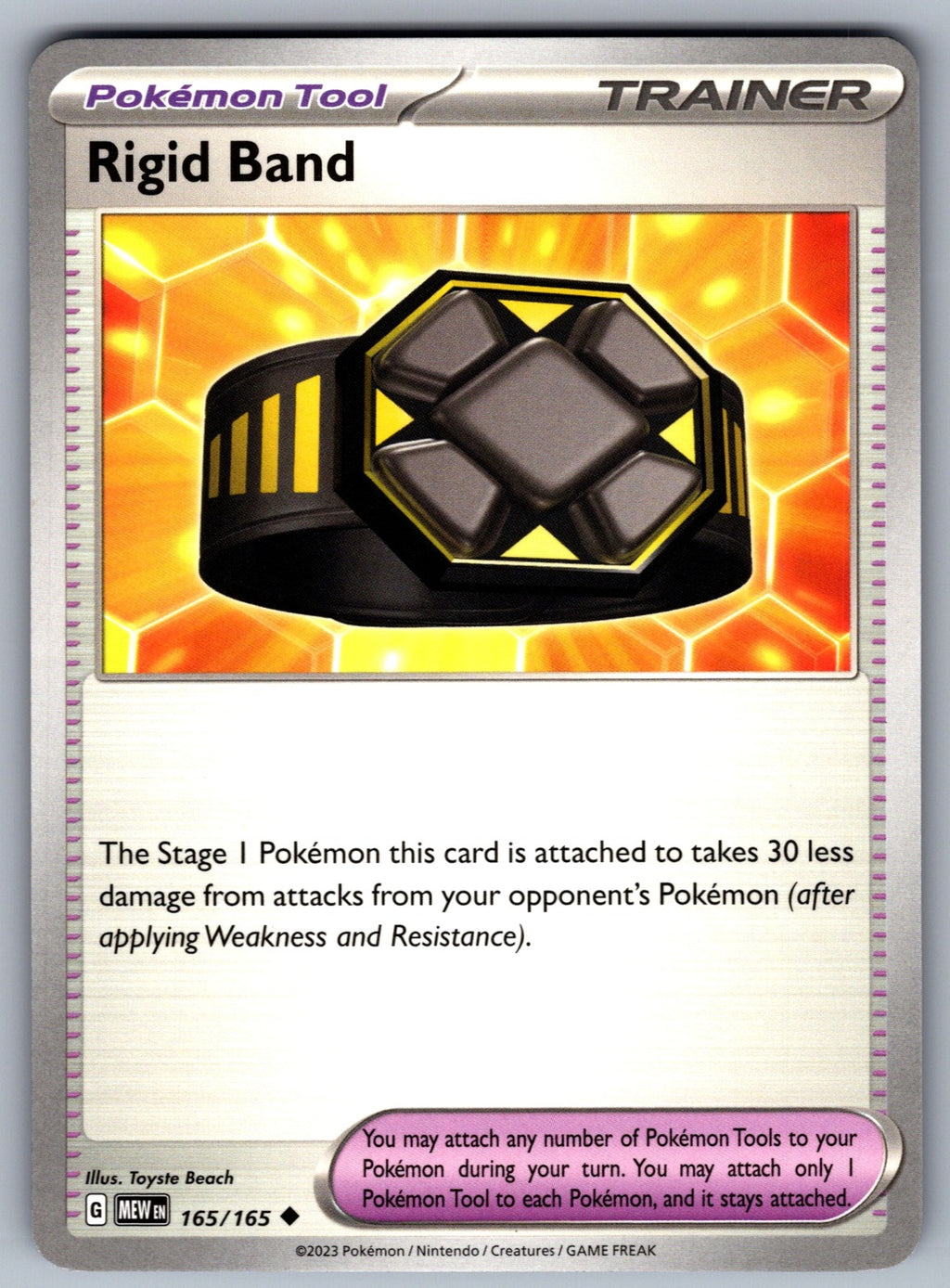 Rigid Band Uncommon SV: Scarlet & Violet 151 165/165 NM 2023
