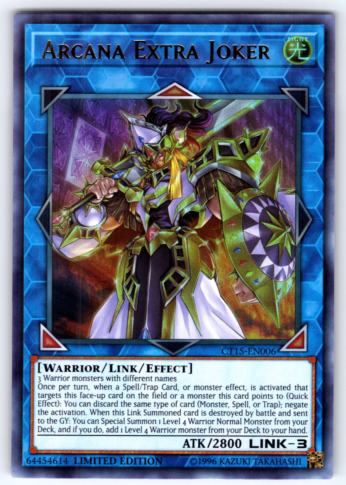 Arcana Extra Joker Limited Ultra Rare 2018 Mega-Tins CT15-EN006 NM 2018
