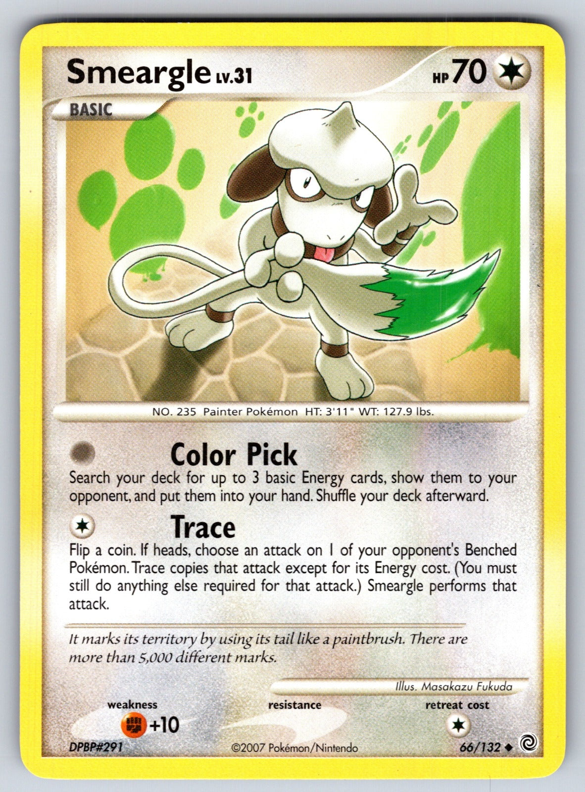 Smeargle Uncommon Secret Wonders 66/132 LP 2007