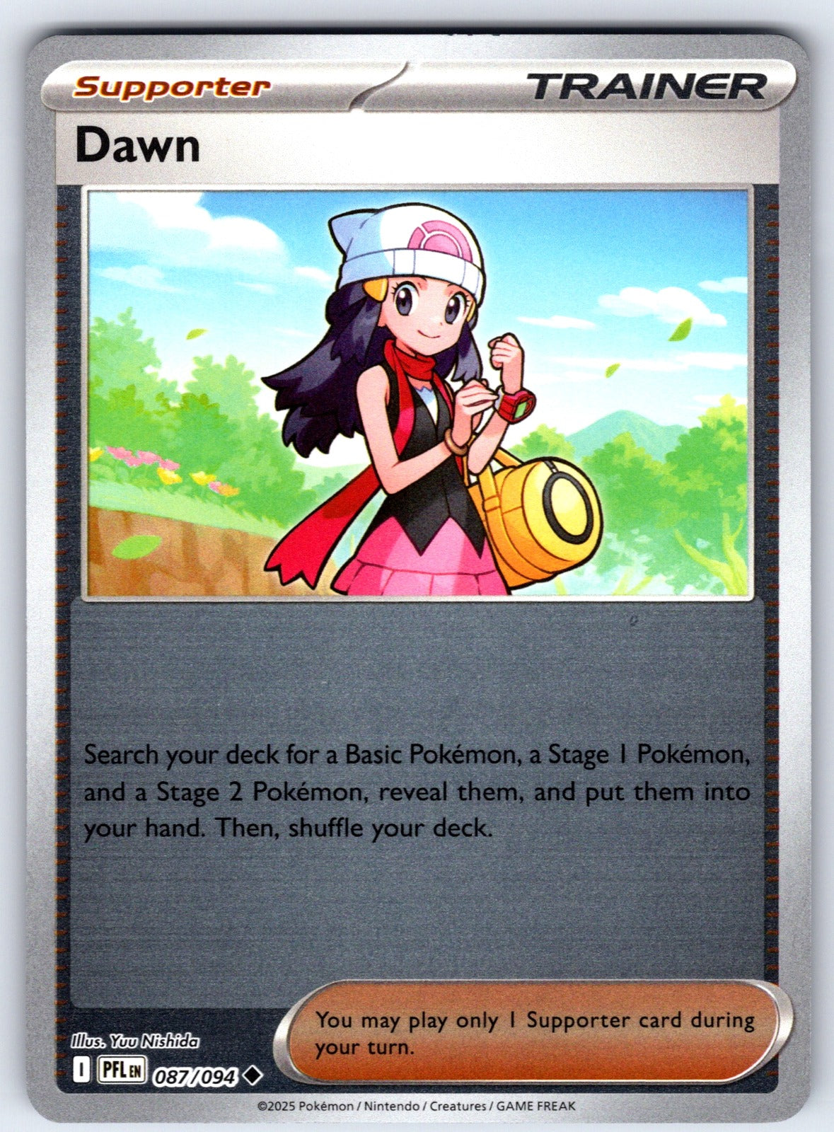 Dawn Reverse Holo Uncommon ME02: Phantasmal Flames 087/094 NM 2025