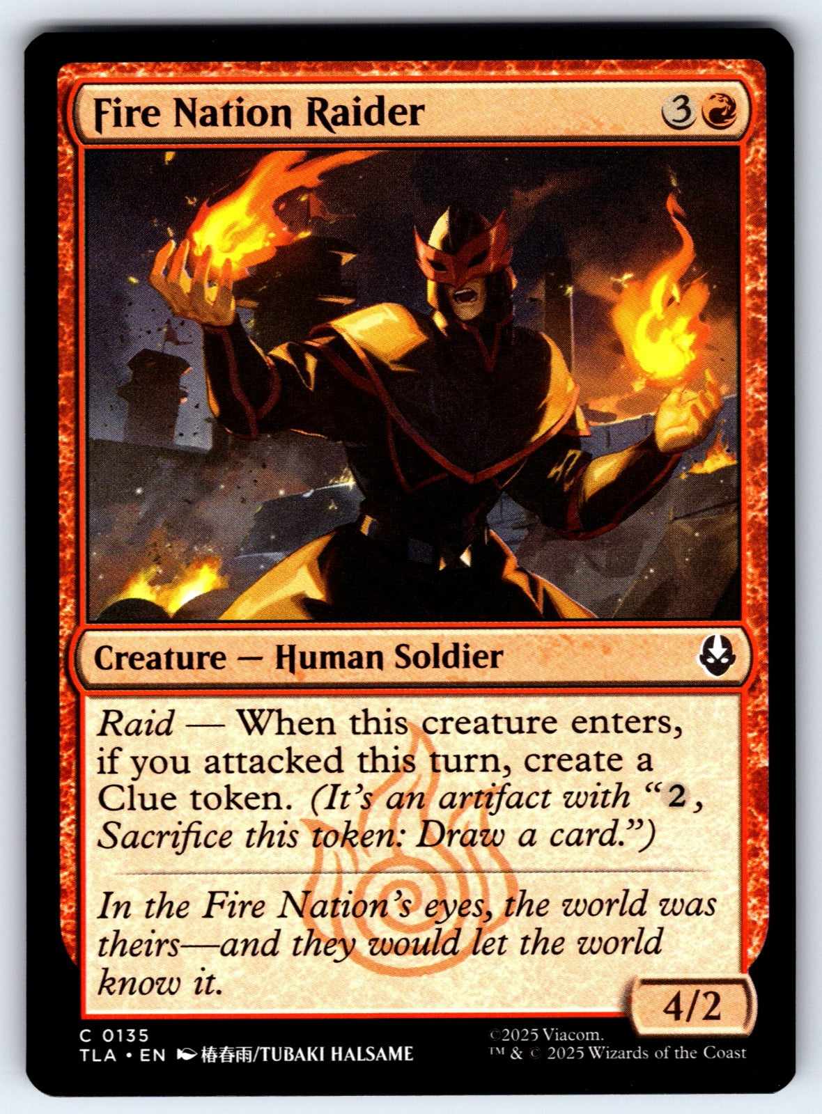 Fire Nation Raider C Avatar: The Last Airbender 135 NM 2025