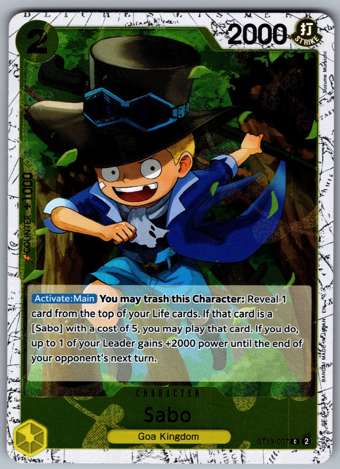 Sabo (007) Foil C Ultra Deck: The Three Brothers ST13-007 NM 2024