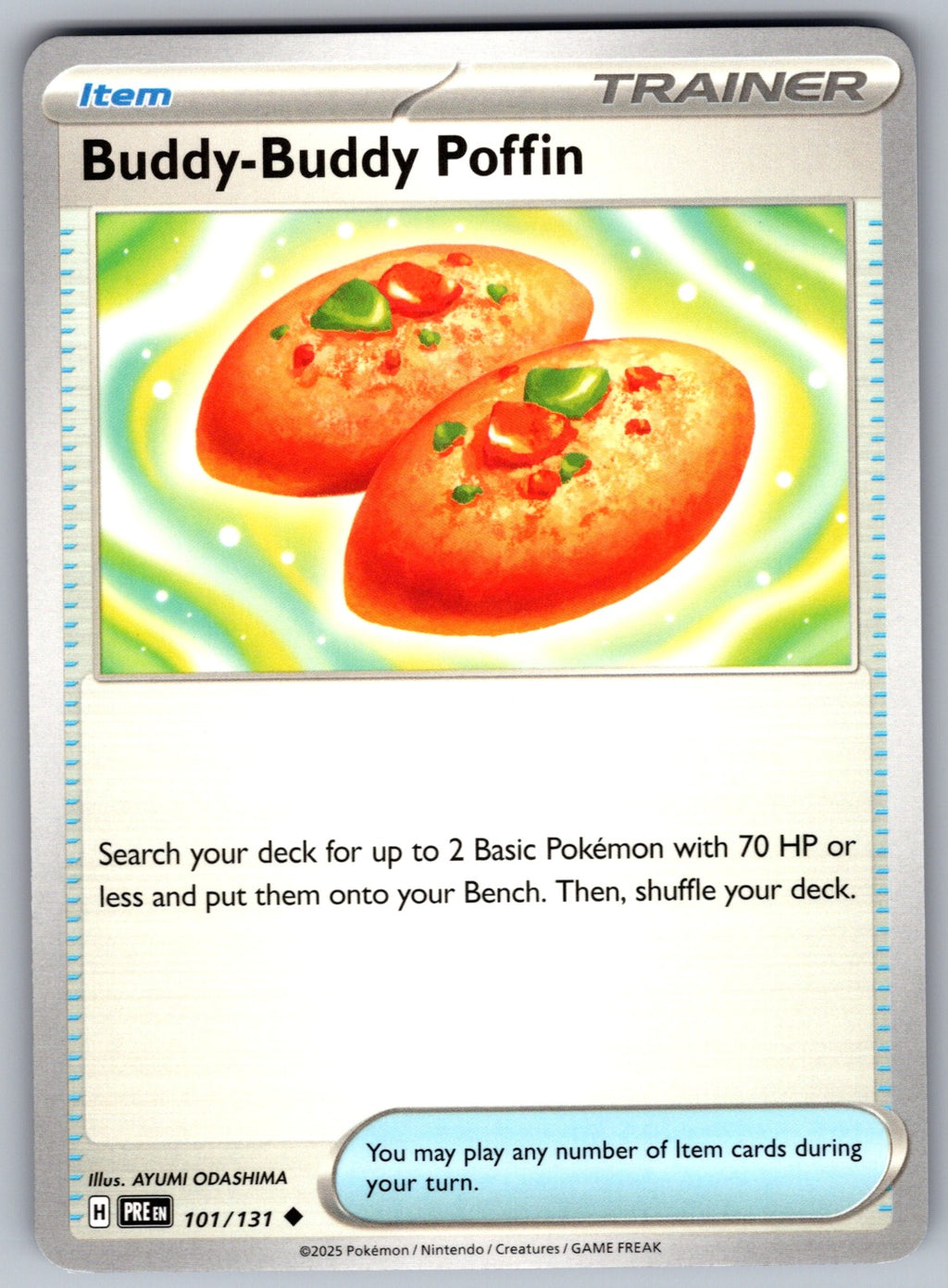 Buddy-Buddy Poffin Uncommon SV: Prismatic Evolutions 101/131 NM 2025