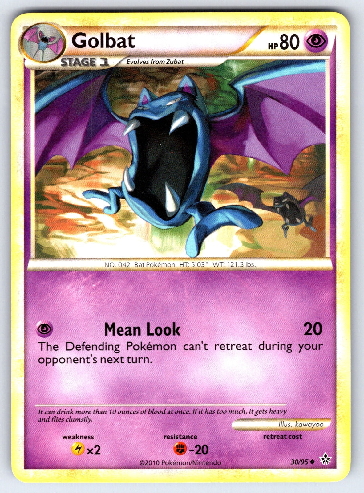 Golbat Uncommon Unleashed 30/95 LP 2010